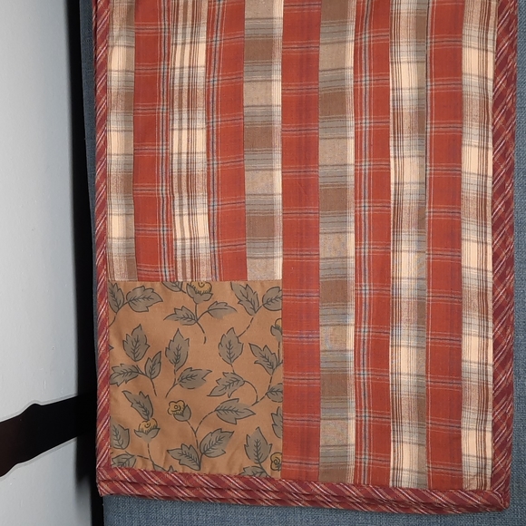 Set 4 Placemats Tablemat Cotton Flag Cream Tan Rust 12" x 18" Washable Patriotic - Picture 2 of 6